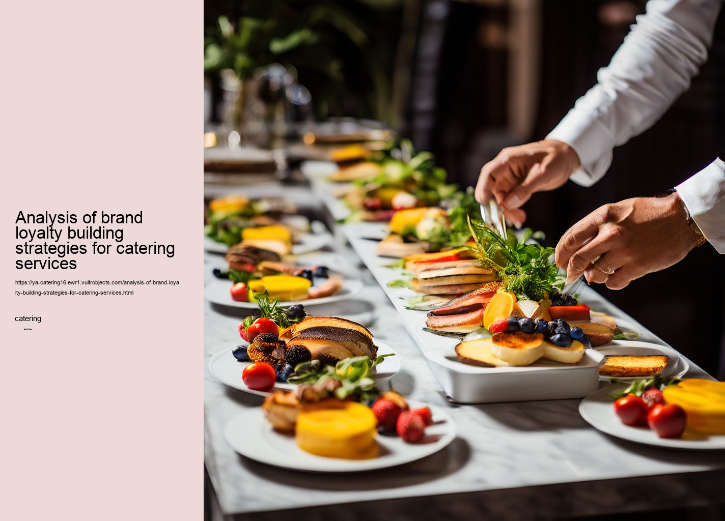 Analysis of brand loyalty building strategies for catering services