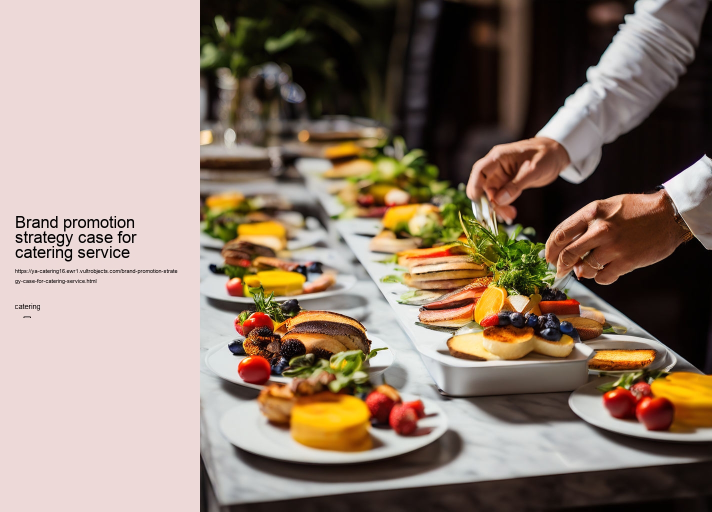 Brand promotion strategy case for catering service